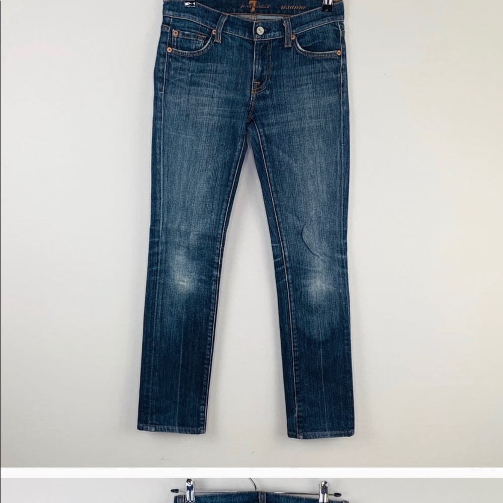 7 For All Mankind Roxanne Straight Leg Jeans 24x29